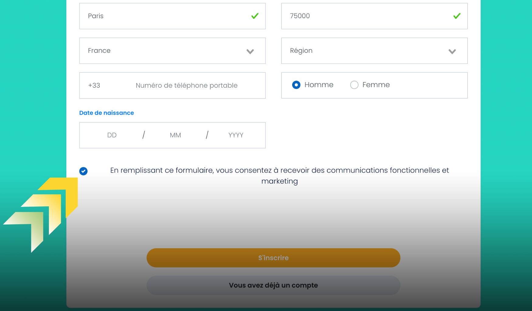Lucky Treasure Casino France Accepter les conditions et s'inscrire
