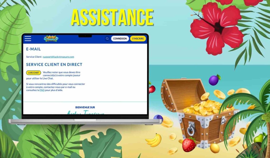 Assistance de Lucky Treasure Casino France