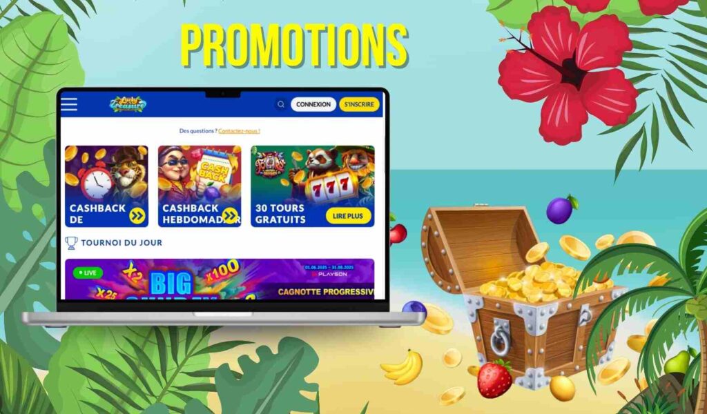 Autres bonus et promotions de Lucky Treasure Casino France