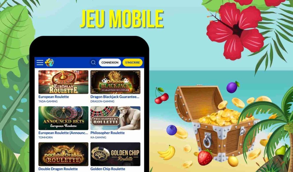 L’expérience de jeu mobile avec Lucky Treasure Casino France