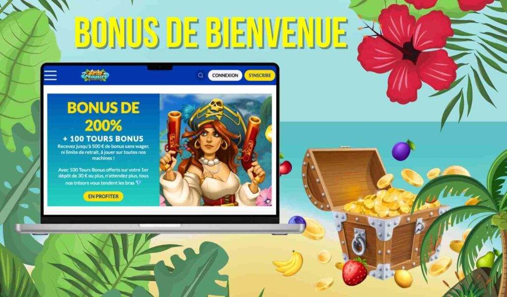 bonus de bienvenue de Lucky Treasure Casino France